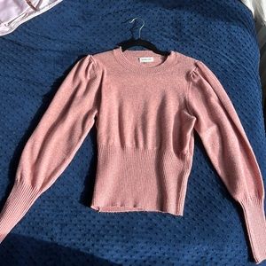 Sugar + L!ps salmon pink sweater XS